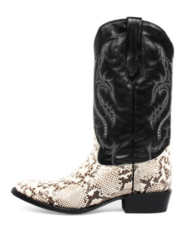 Men's Western Boot cowboy boots high noon black and white side detail