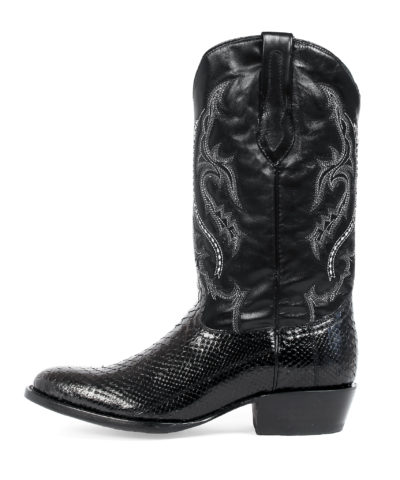 Men's Western Boot cowboy boots black side view