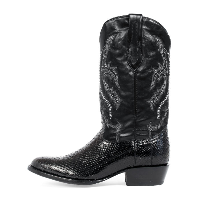 Men's Western Boot cowboy boots black side view