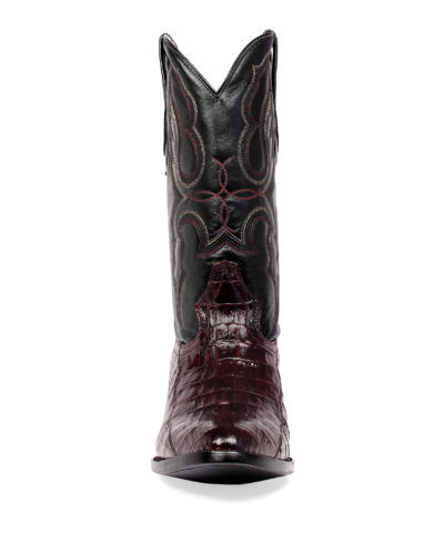 Men's Western Boot cowboy boots caiman pattern front view