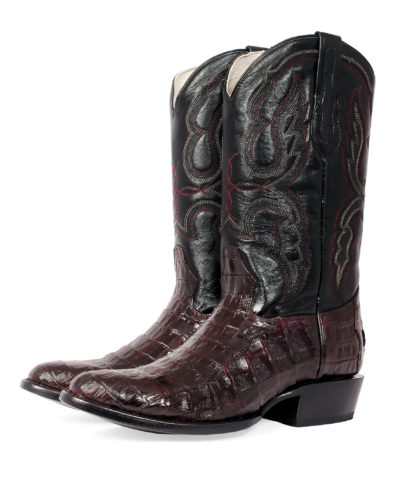 Men's Western Boot cowboy boots caiman pattern pair of boots