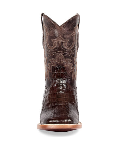 Men's Western Boot cowboy boots caiman pattern front view