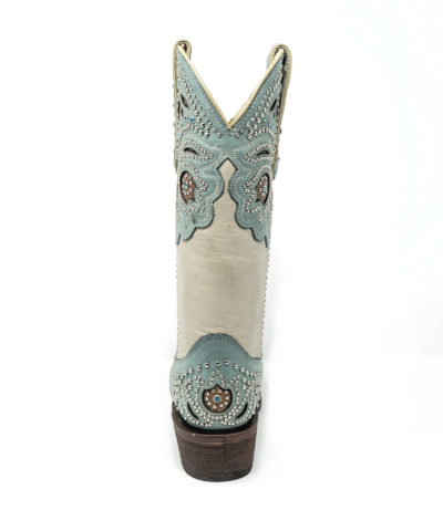 Back side view of Women's Western Boot Cowgirl Boots Bluebell by JB Dillon