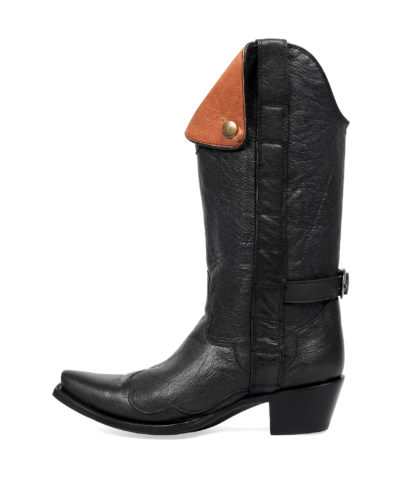 JB-1501 Black - Western Boots for Women