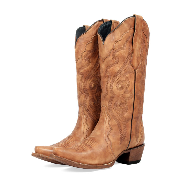 Pair of boots side view Women's Western Boot Cowgirl Boots Ponderosa by JB Dillon