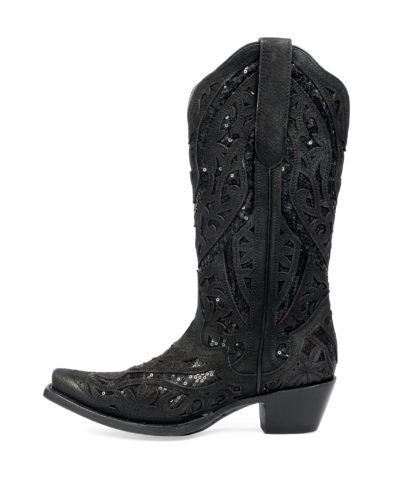 Side view of Women's Western Boot Cowgirl Boots Desert Poppy by JB Dillon