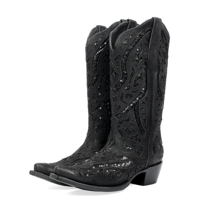 Pair of boots side view Women's Western Boot Cowgirl Boots Poppy by JB Dillon