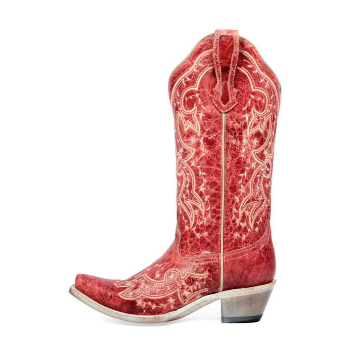 Side view of Women's Western Boot Cowgirl Boots Desert Zinnia by JB Dillon